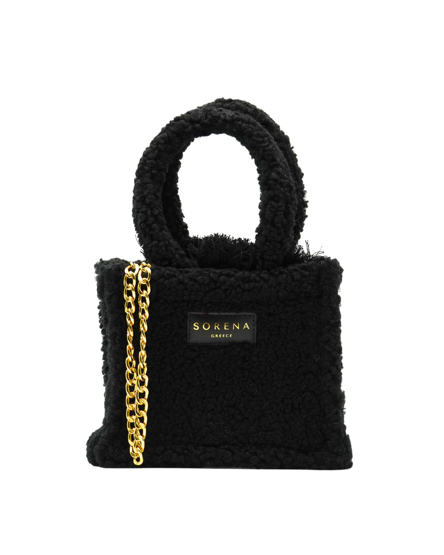 TEDDY BLACK MINI TOTE BAG