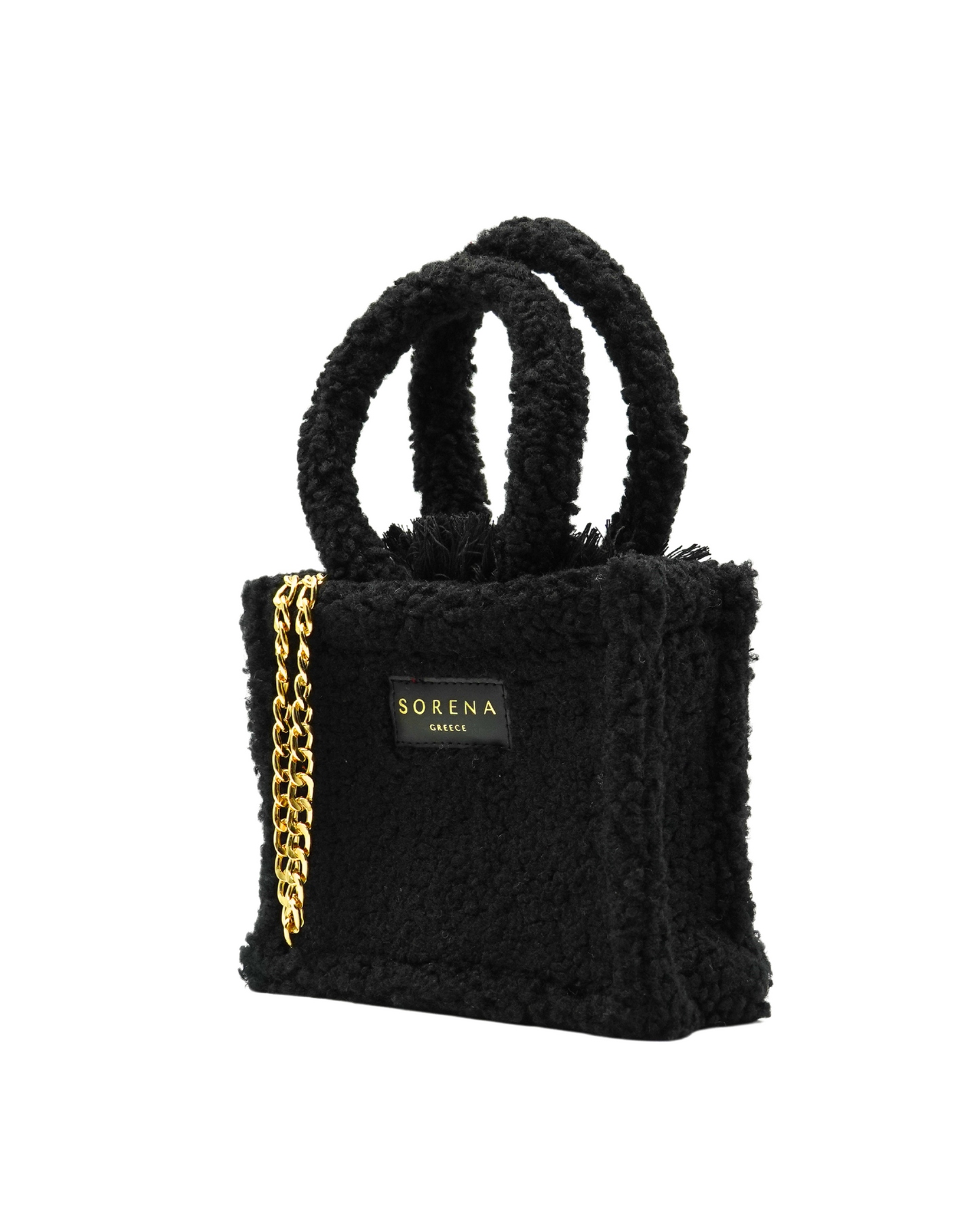 TEDDY BLACK MINI TOTE BAG