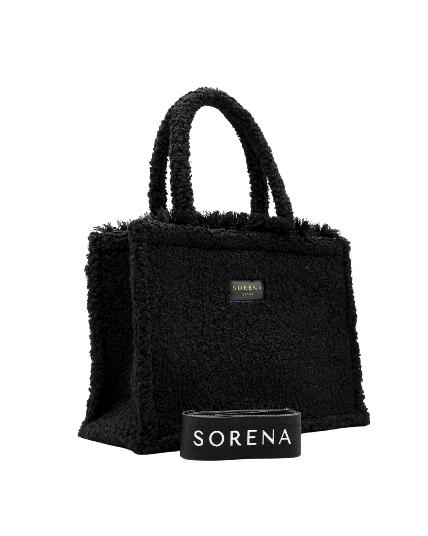 TEDDY BLACK MEDIUM TOTE BAG