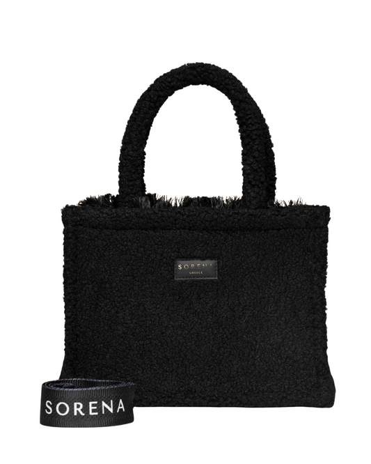 TEDDY BLACK MEDIUM TOTE BAG