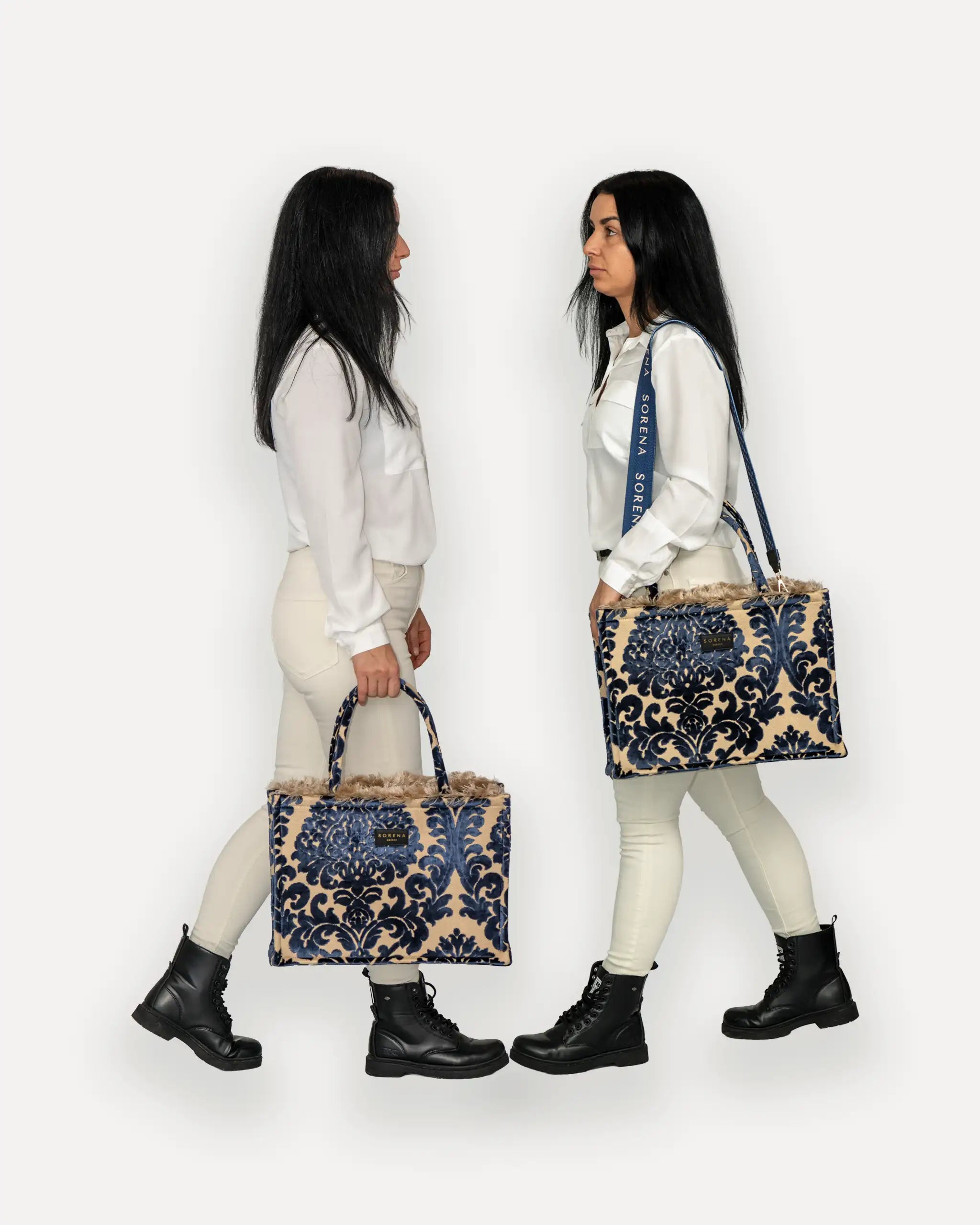 SORENA large tote bag Laptop Tasche damen grosse Shopper handgemacht vegan nachhaltig Schweiz