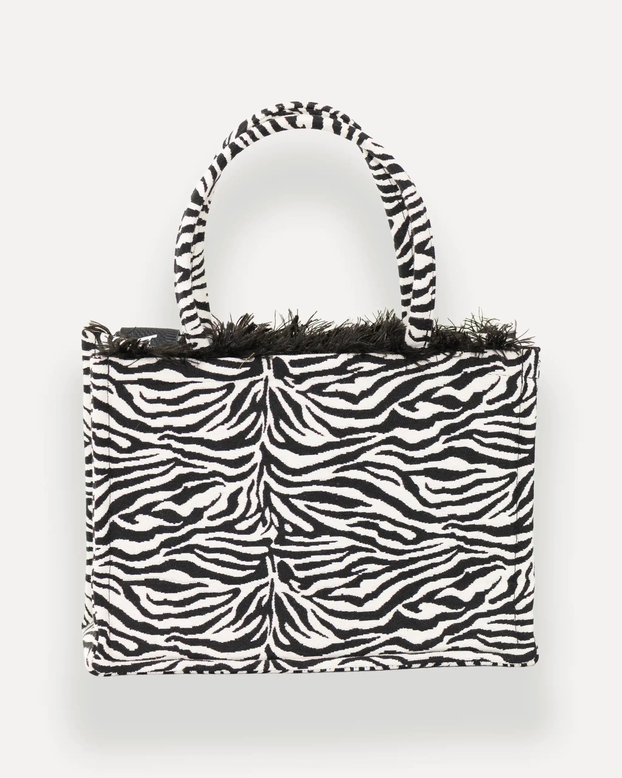 Sorena Greece Shopper Zegina Schwarz, Weiss - Zebra, vegan