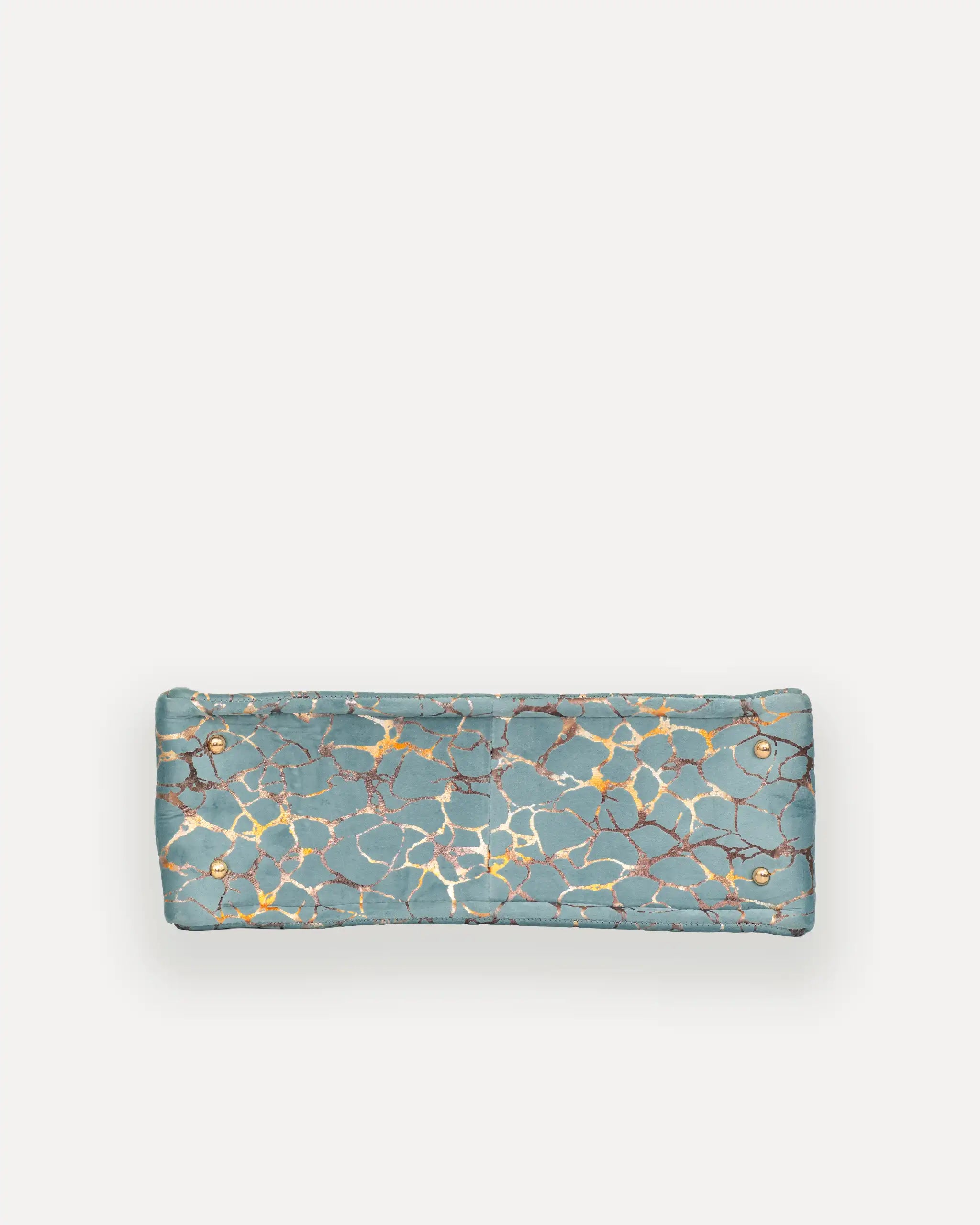 SORENA Shopper Ansicht unten, Kristallmuster blau