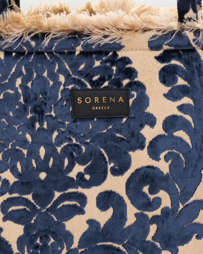 Nahaufnahme grosse Shopper Tasche SORENA large tote bag vegane Handtasche nachhaltig handgemacht Schweiz