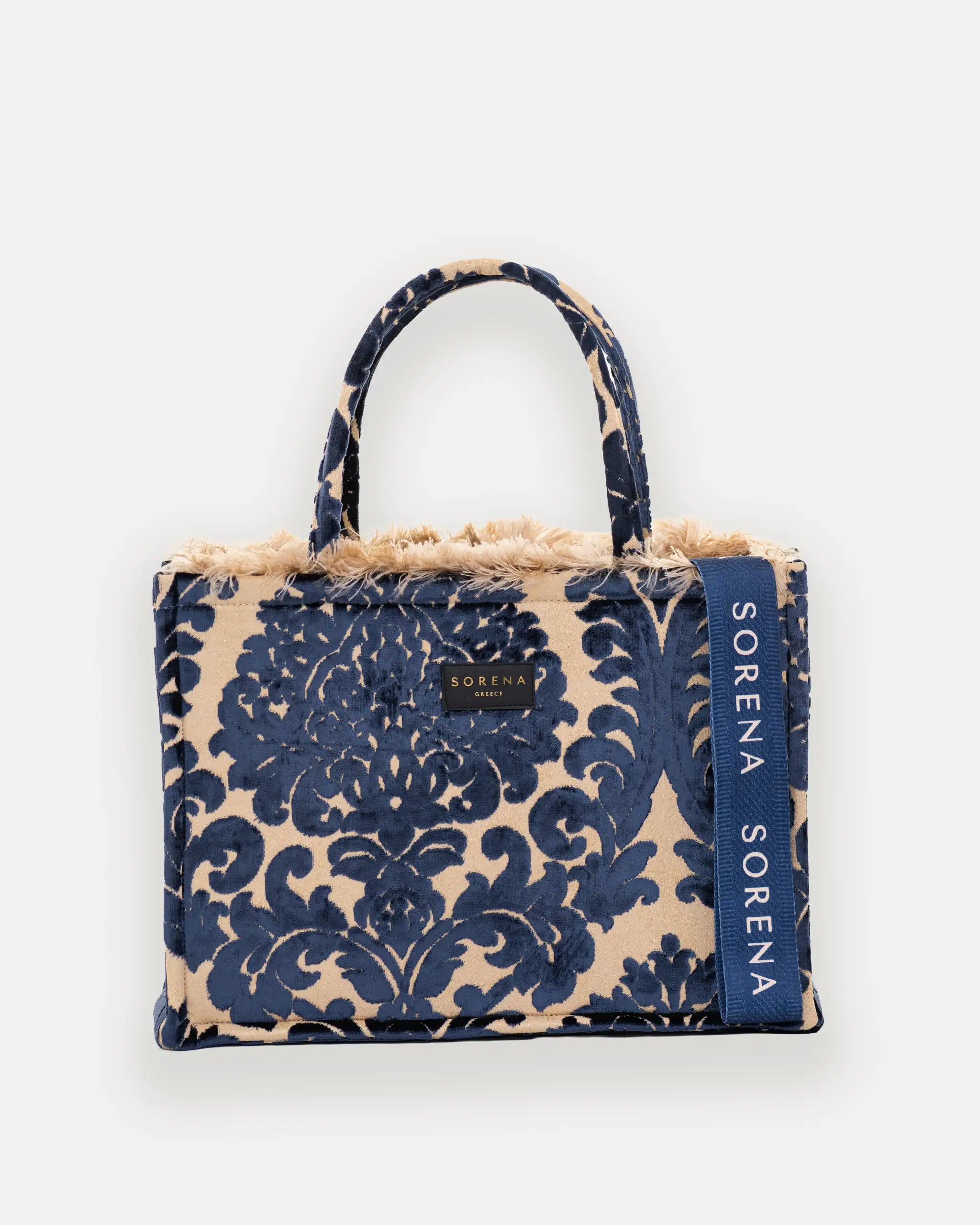 SORENA Large Tote Bag Vorderseite grosse Shopper Tasche handgemacht vegan nachhaltig Schweiz