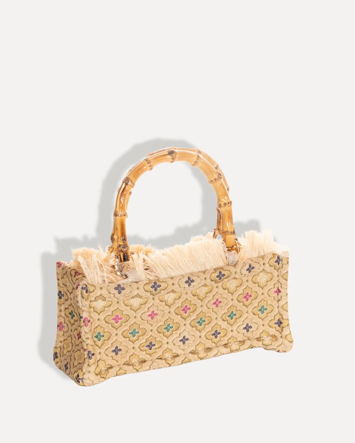 Rückseite Thea Mini Bamboo Tote Bag Sorena Greece, mini Bamboo Shopper Rückseite Thea Edition handgefertigte Verarbeitung
