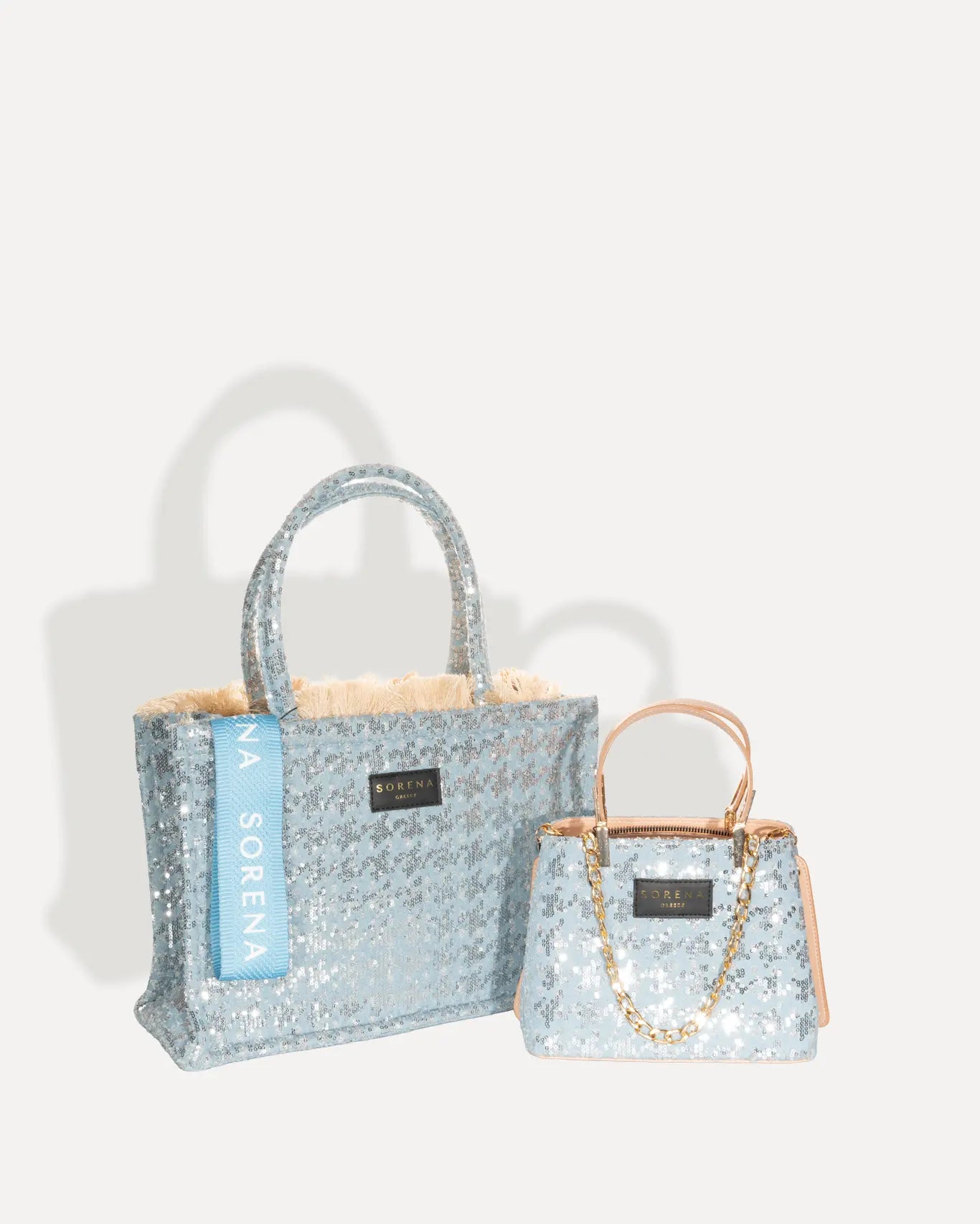 duett mit Galleria Bag Tritiani Edition und Medium tote Bag von Sorena Greece, Innenfach Galleria Tritiani vegane Qualität handgefertigt Griechenland