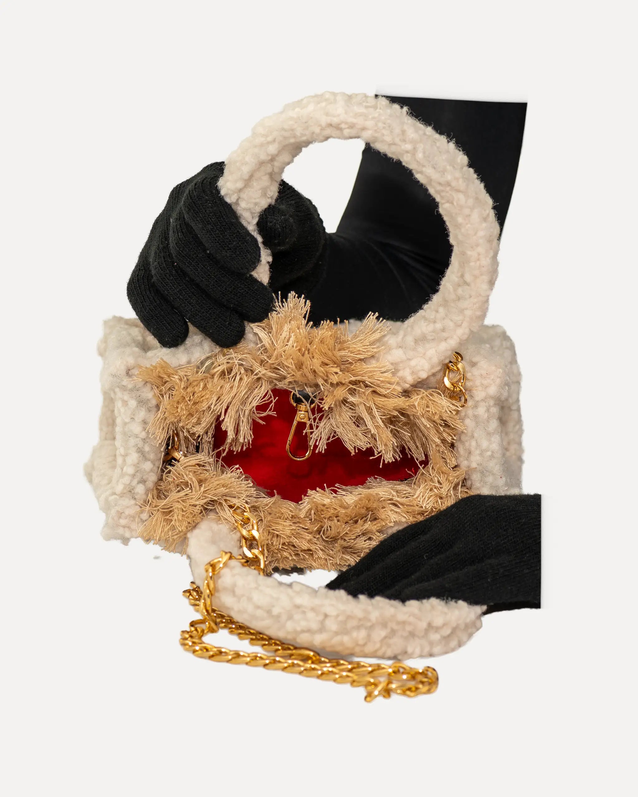 Innenansicht der Sorena Greece Mini Tote Bag – kompakter Stauraum für Essentials, ideal als handytasche oder vegane damen tasche mit gratisversand, bags schweiz mit Funktion und Stil.