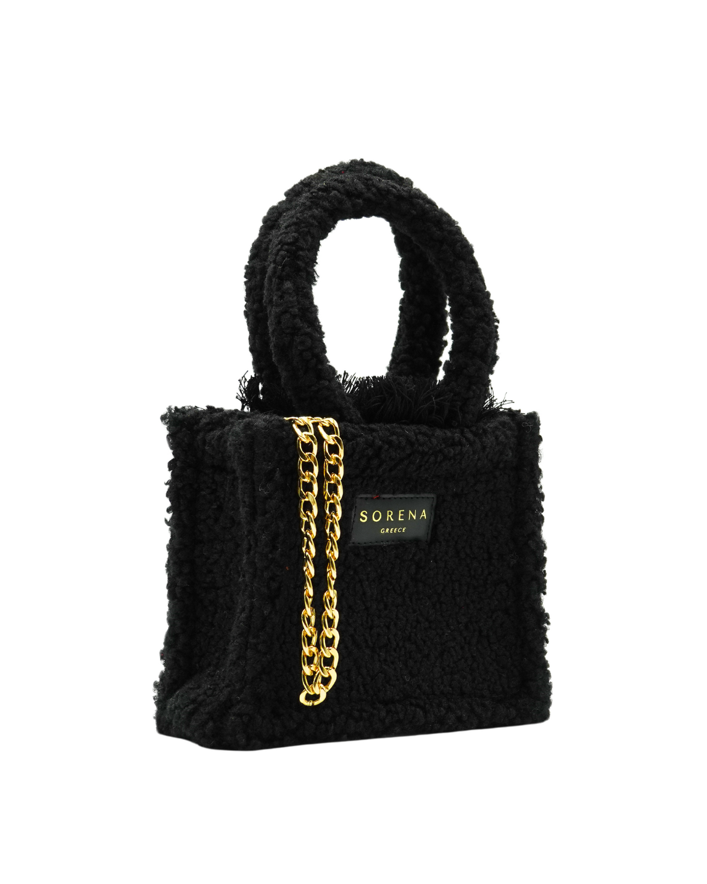 BORSA TOTE MINI NERA TEDDY
