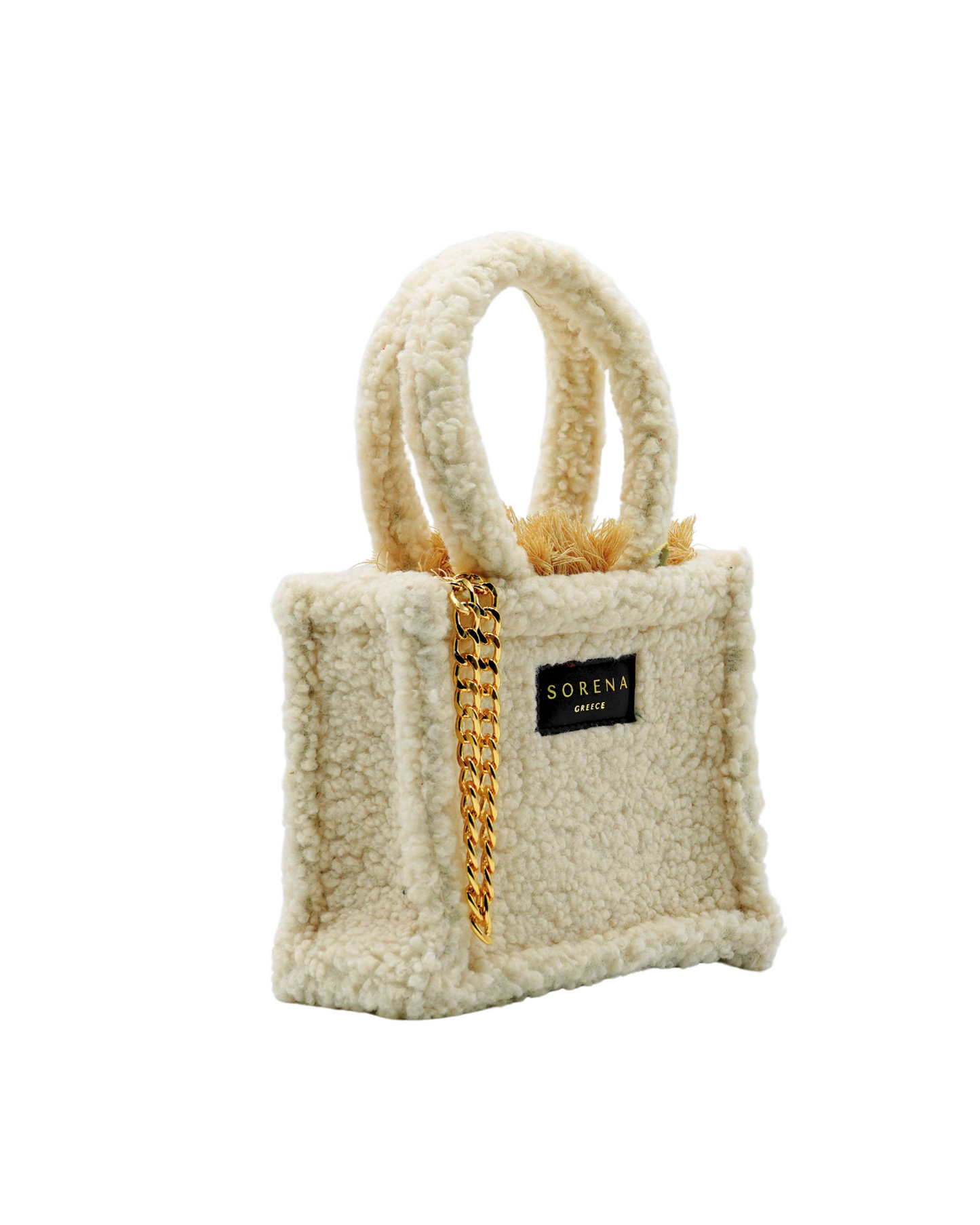 BORSA MINI TOTE BEIGE TEDDY