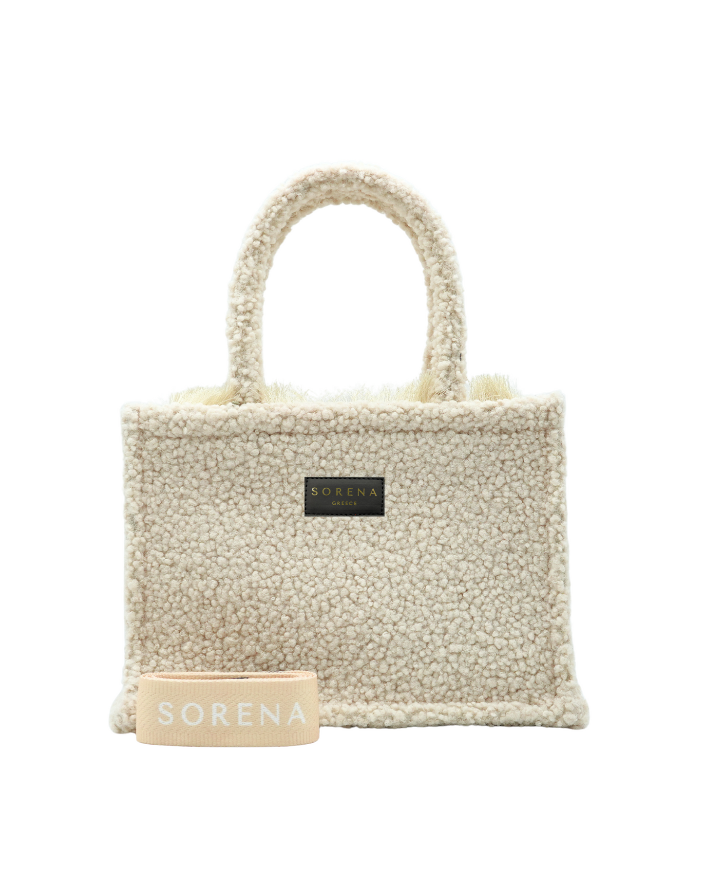 TEDDY BEIGE MEDIUM TOTE BAG