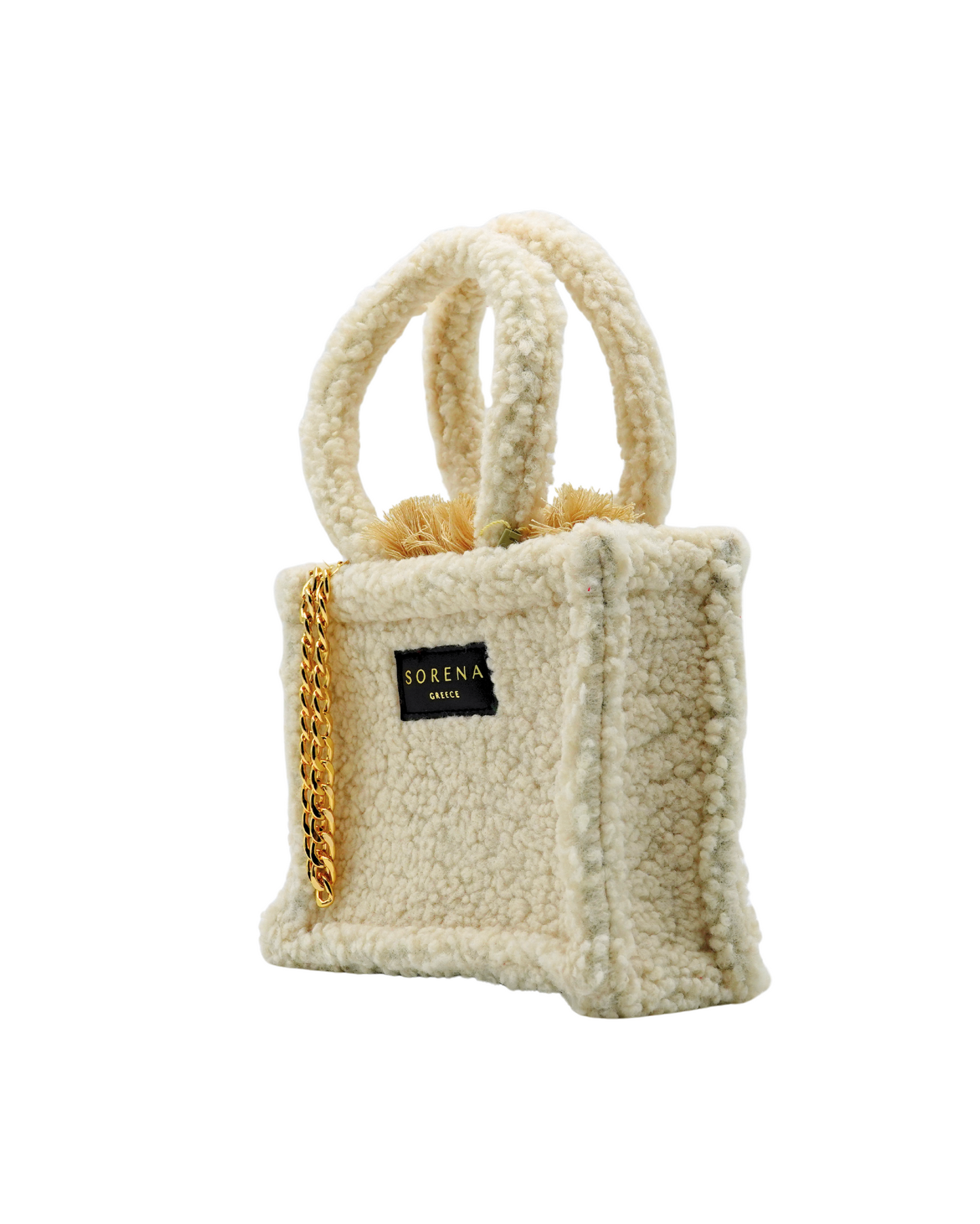 BORSA MINI TOTE BEIGE TEDDY