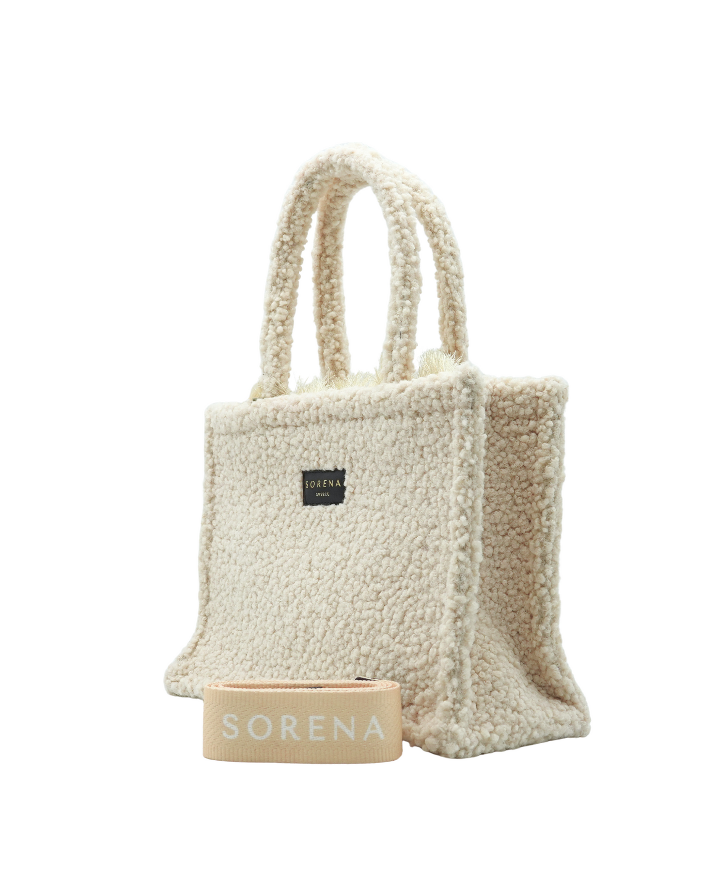 TEDDY BEIGE MEDIUM TOTE BAG