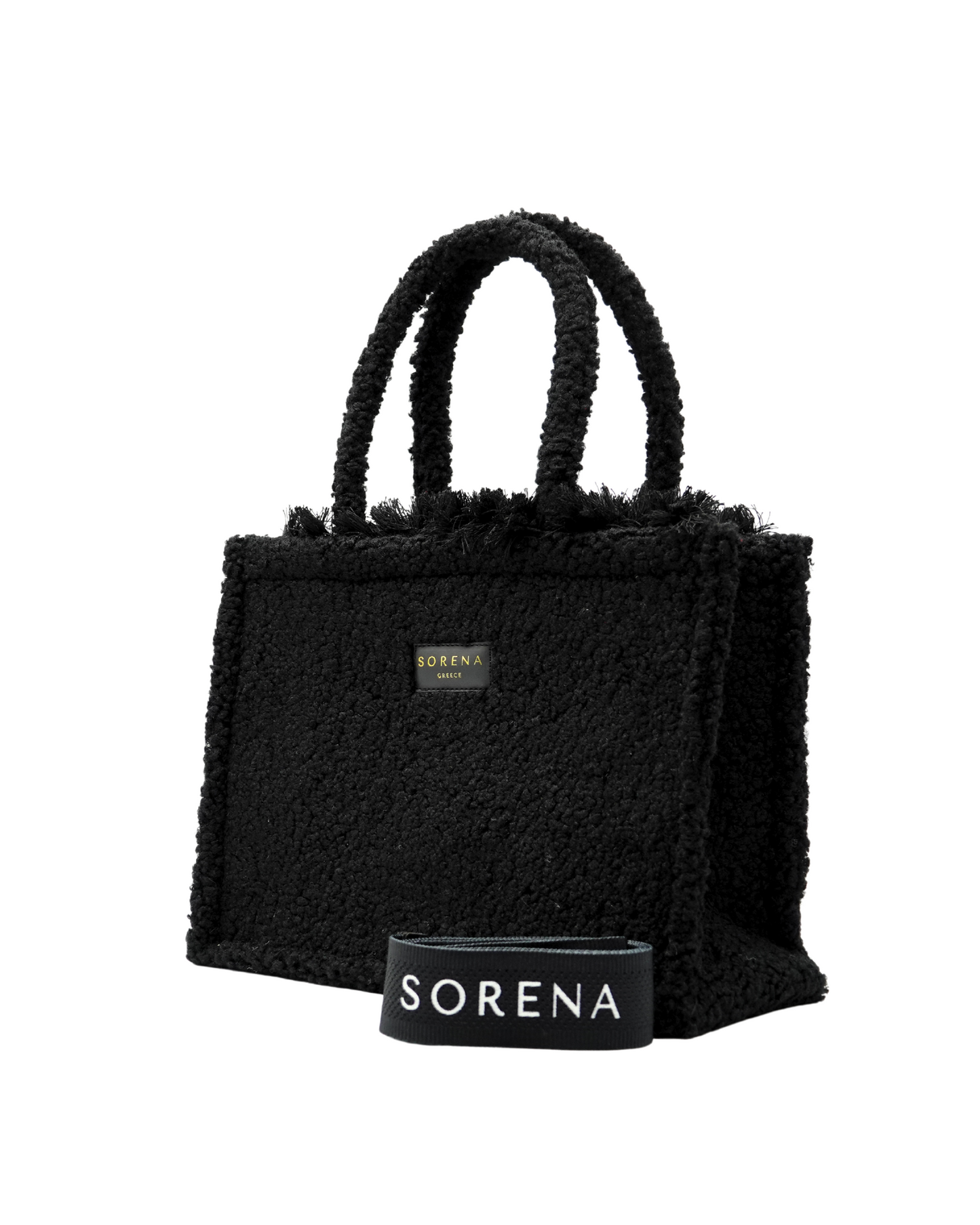 TEDDY BLACK MEDIUM TOTE BAG