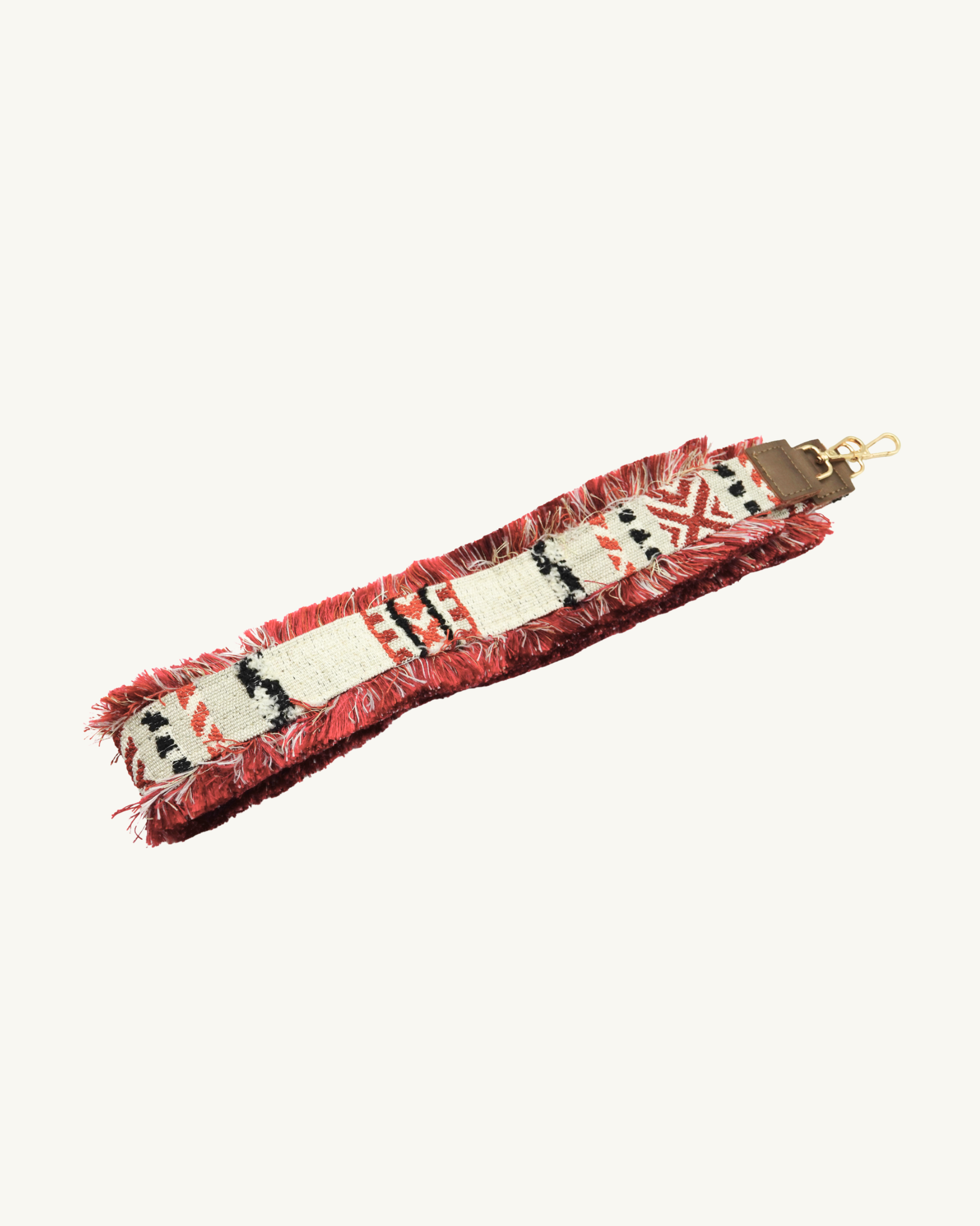 Schwarzer SORENA-Gurt mit weißem Schriftzug – zum Umhängen, Accessoire für BOHINA EMELY Shopper