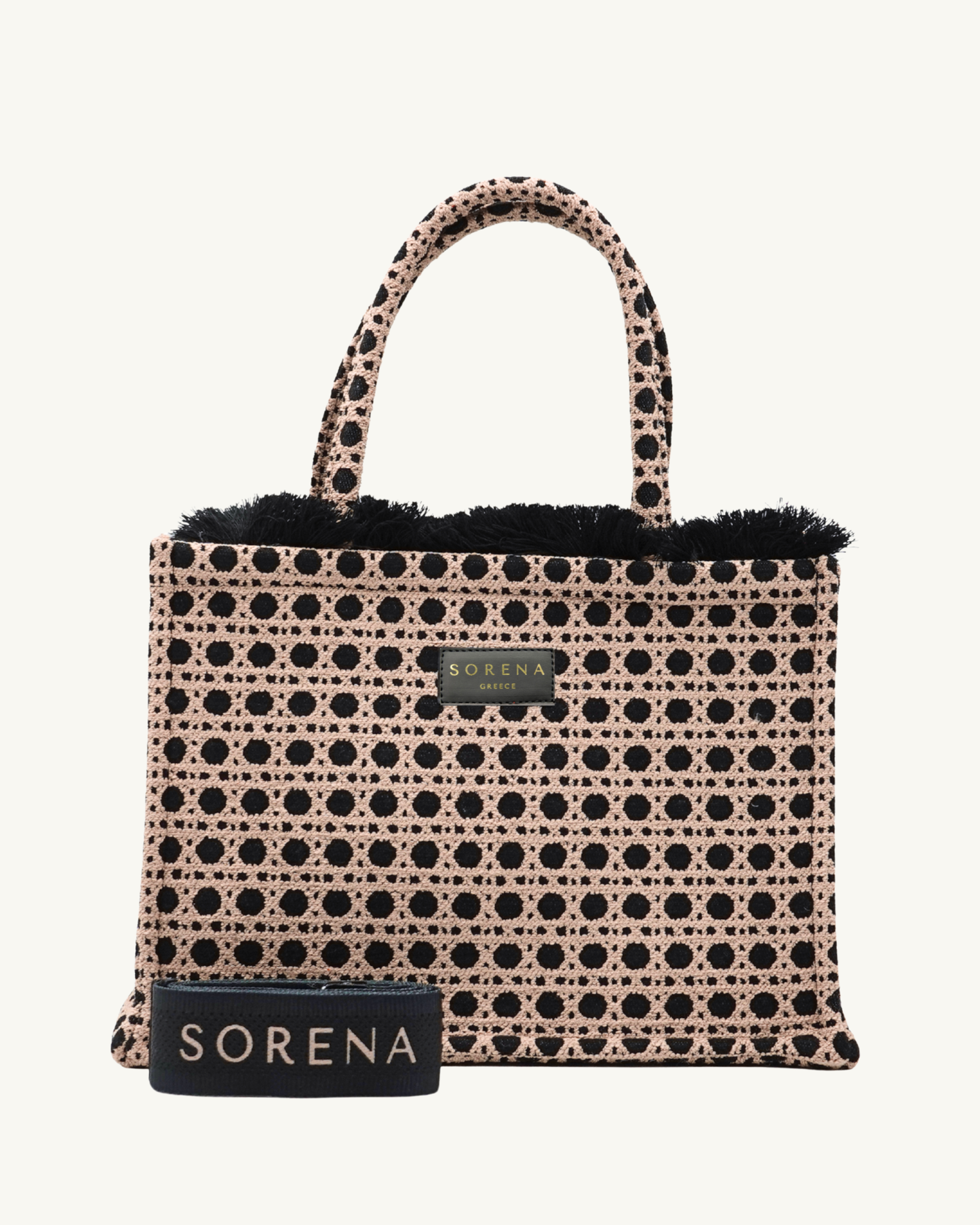 SORENA MADALENA Shopper mit  abnehmbarem Gurt – handgemacht, vegan und nachhaltig für ausdrucksstarke Looks mit mediterraner Klarheit.