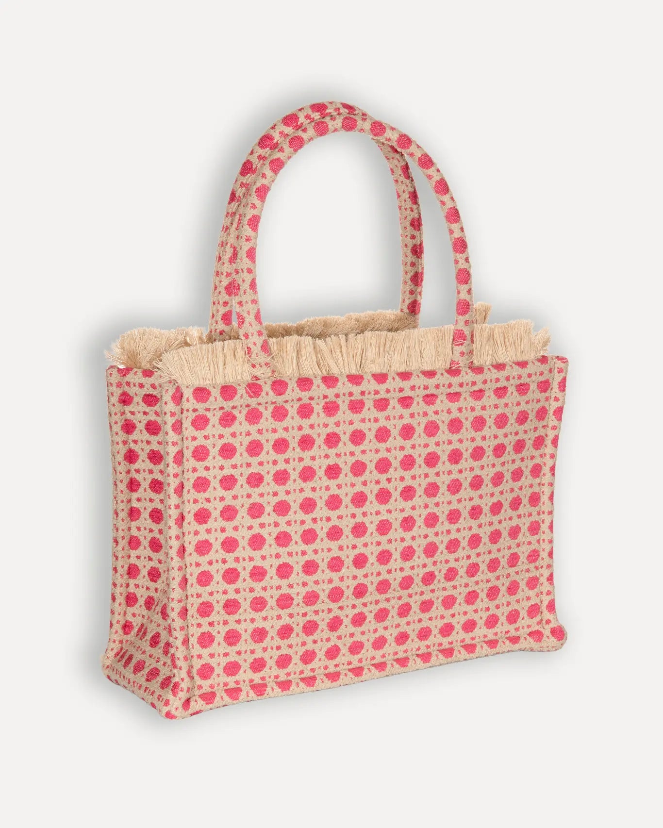 Rückseite Coralina Medium Tote Bag Sorena Greece, handgefertigte Rückseite Coralina Shopper Sorena Qualität.