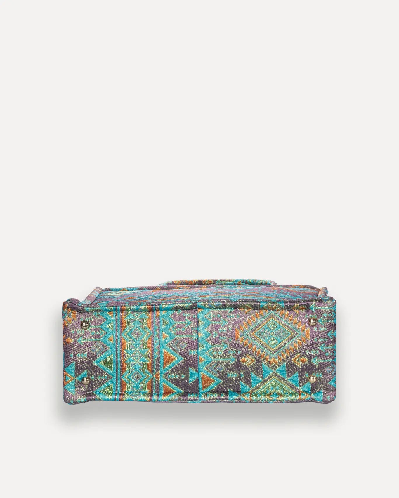 Bodenansicht Fegarada Medium Tote Bag Sorena Greece, stabiler Boden mittlerer Shopper Unterseite handgefertigt.