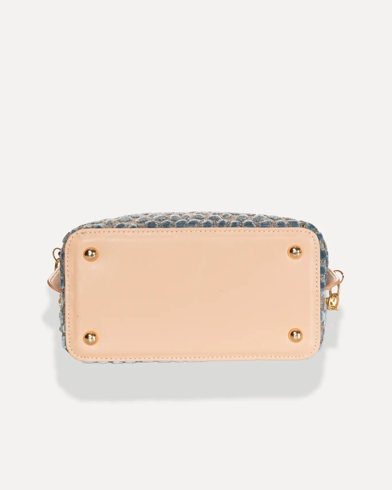 Bodenansicht Galleria Bag Cyclades Edition Sorena Greece, Boden Galleria Tasche Blaugrau stabile Unterseite handgefertigt