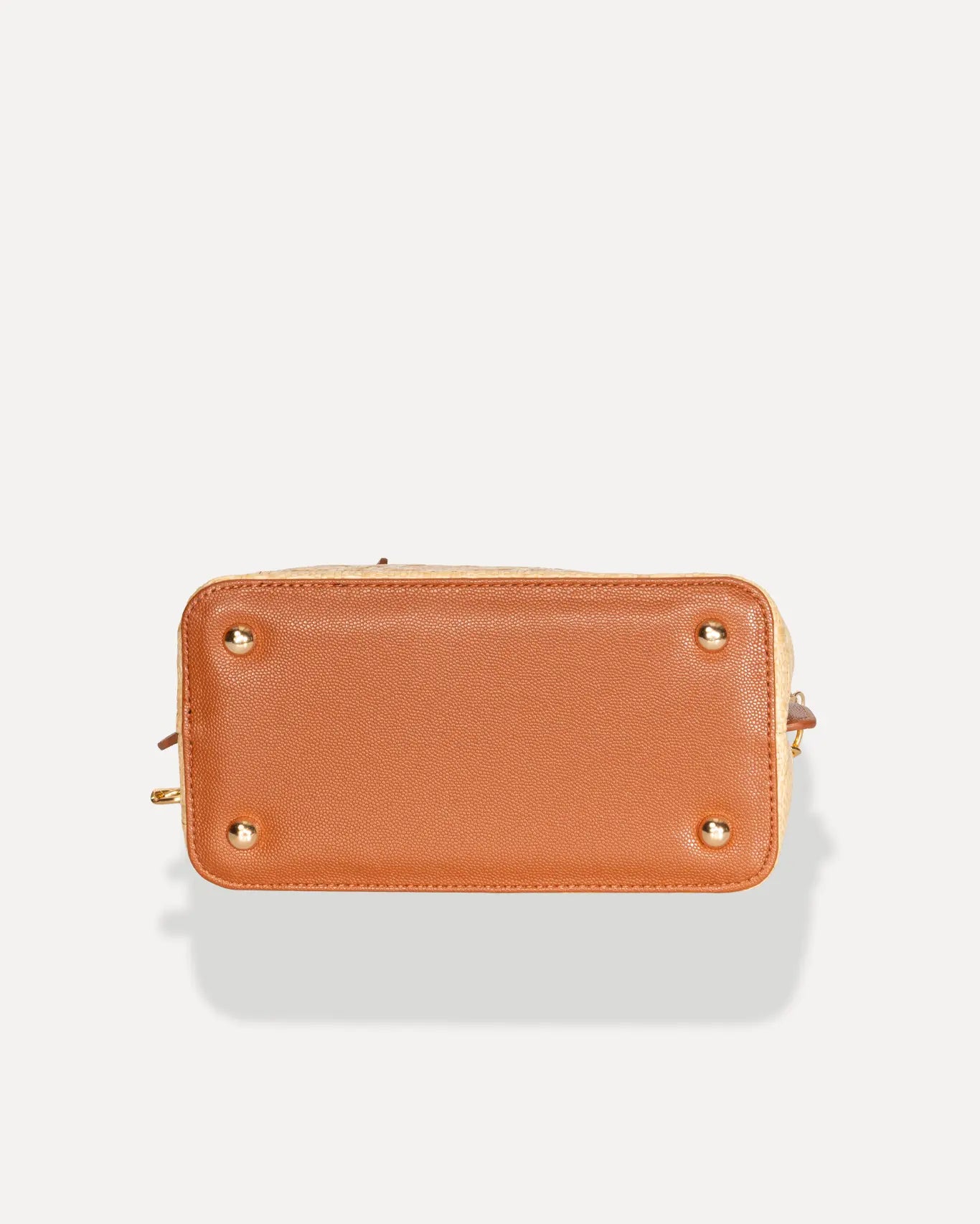 Bodenansicht Galleria Bag Irida Edition Sorena Greece, Boden Galleria Irida Stroh Unterseite handgefertigt stabil